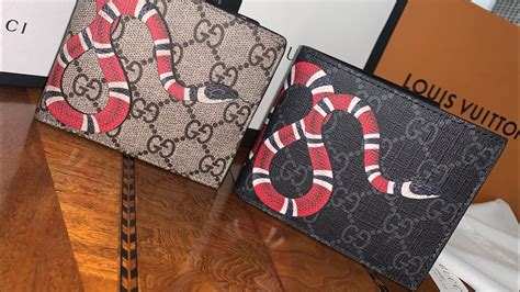 black gucci wallet snake|Gucci snake wallet inside.